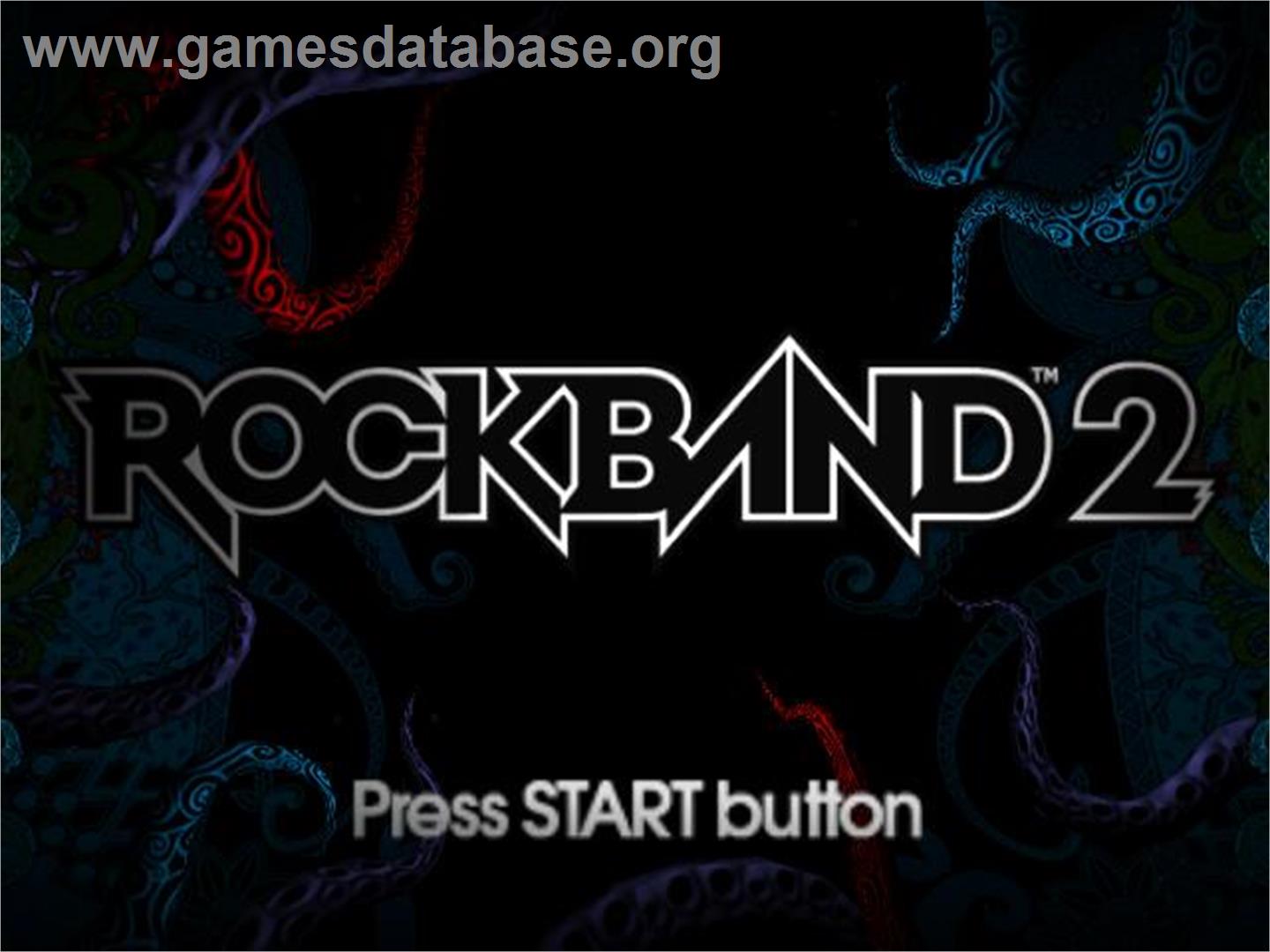 Rock Band 2 - Sony Playstation 2 - Artwork - Title Screen